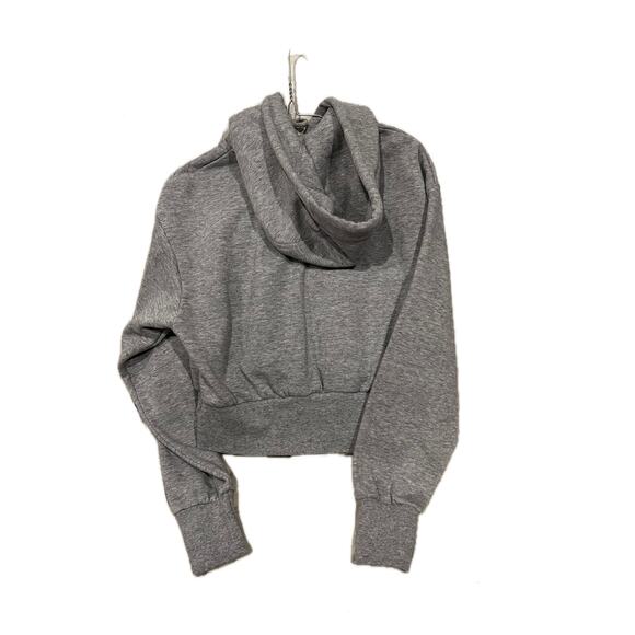 Reflex Cropped Gray Pullover Hoodie Womans M (8-10) - Picture 2 of 3